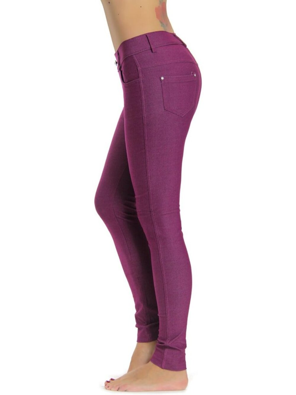 Slimming Jean Look Jeggings & Capri Leggings for Women - Stretchy, Stylish Fit
